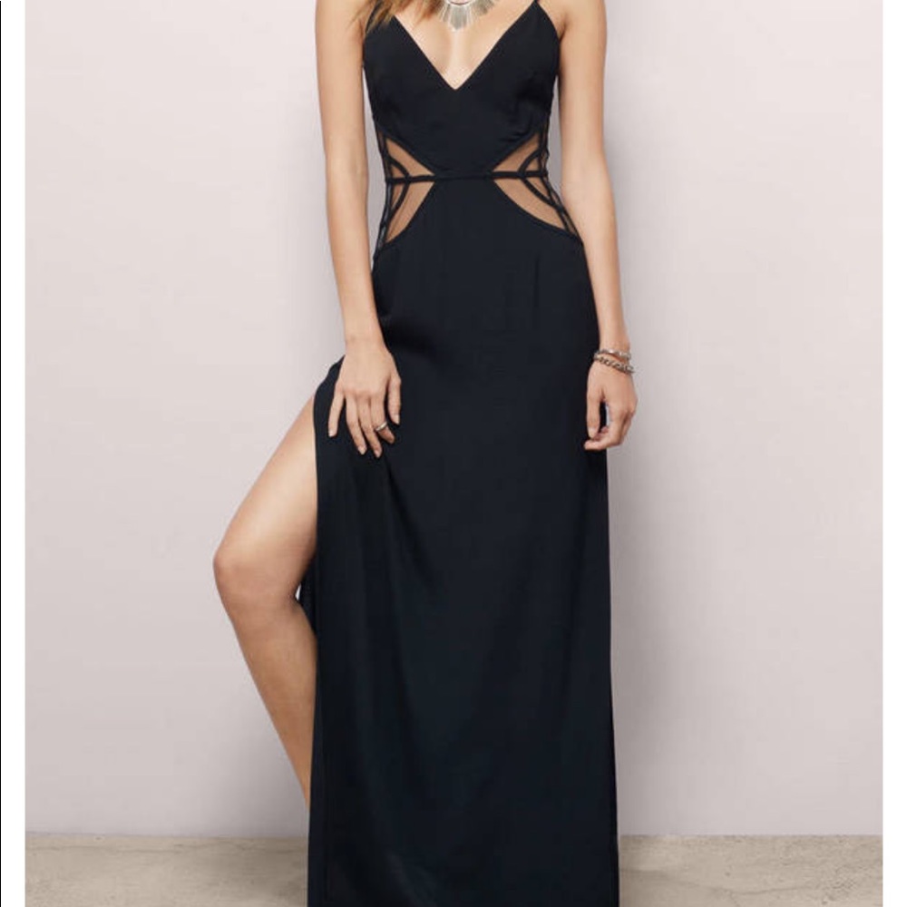 Black maxi dress
